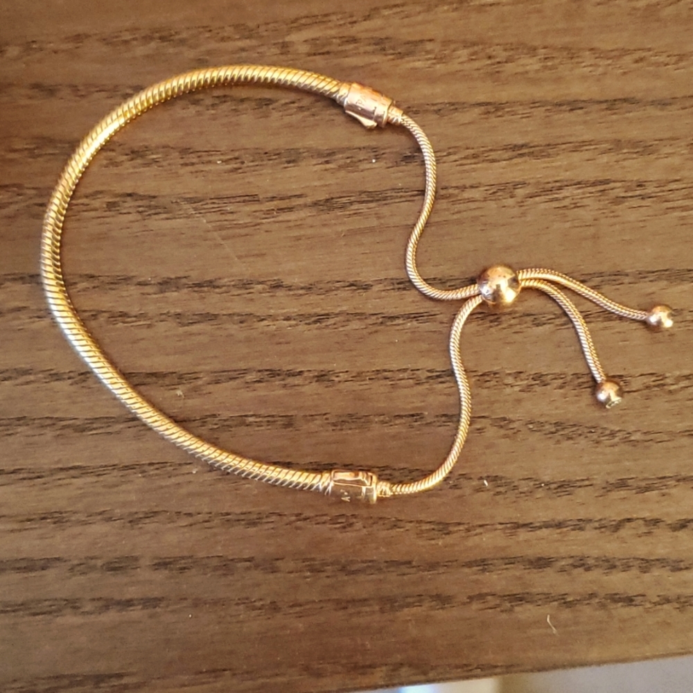 Pandora rose gold adjustable bracelet